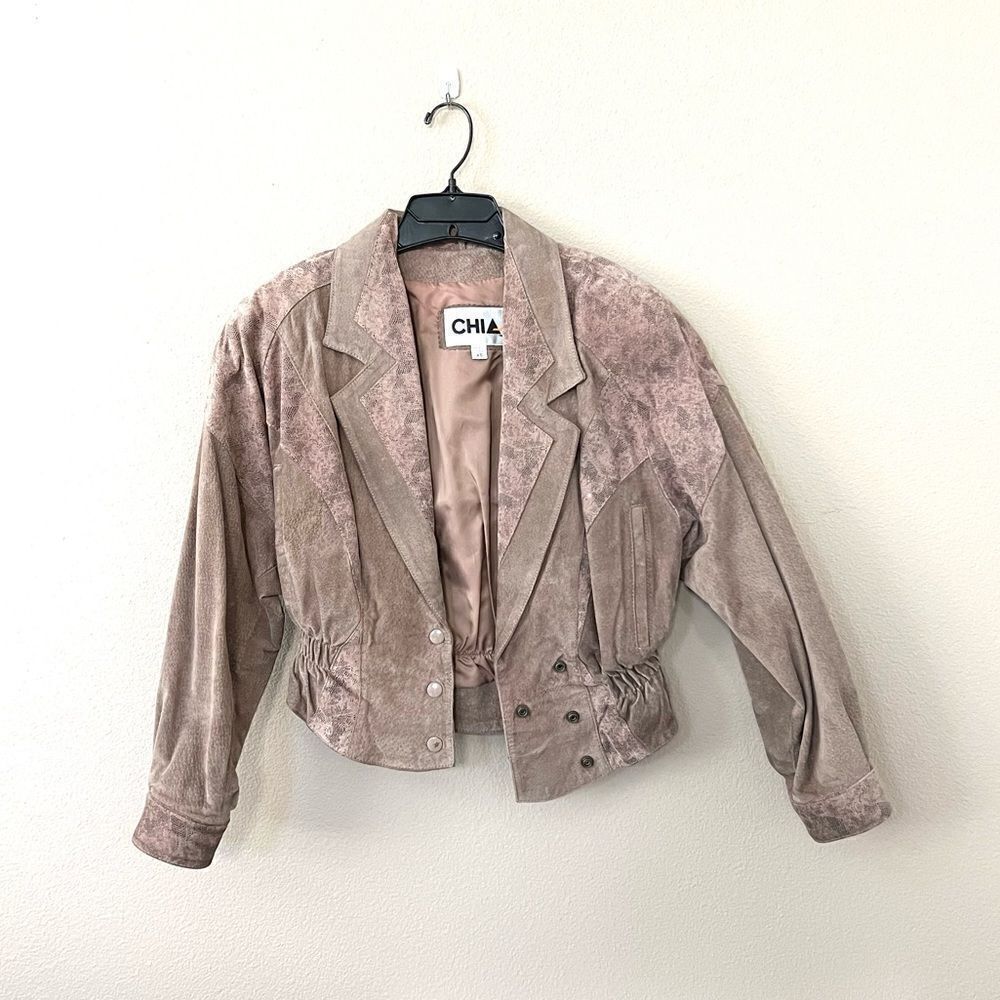 Chia Vintage 80s Genuine Leather Jacket